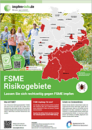 Das Bild zeigt eine Vorschau des Mediums "FSME-Risikogebiete in Deutschland" Das Bild zeigt eine Vorschau des Mediums "FSME-Risikogebiete in Deutschland"