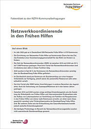 Das Bild zeigt eine Vorschau des Mediums "Faktenblatt: Netzwerkkoordinierende in den Frühen Hilfen" Das Bild zeigt eine Vorschau des Mediums "Faktenblatt: Netzwerkkoordinierende in den Frühen Hilfen"