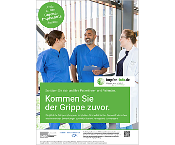 Das Bild zeigt eine Vorschau des Mediums "Wir kommen der Grippe zuvor – Medizinisches Personal"